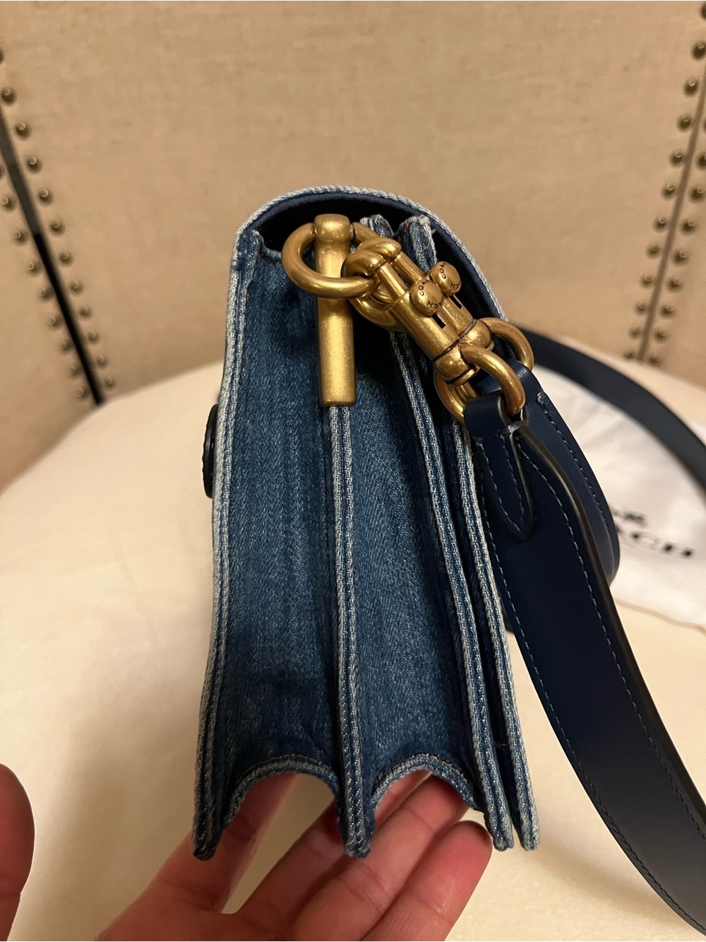 EUC Coach Chain Tabby Denim (Missing Chain Strap) - Picture 14 of 16